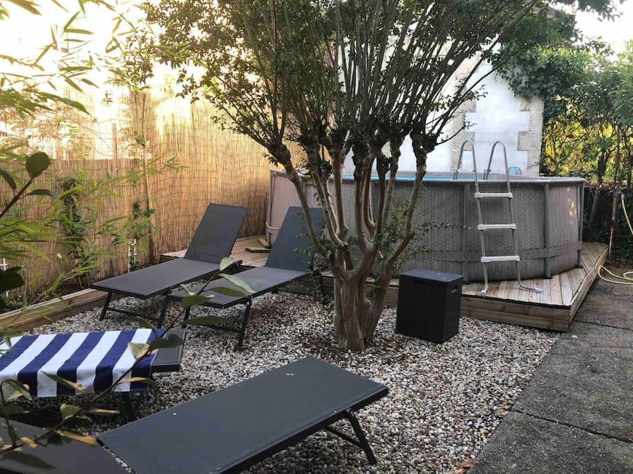 Maison A Arcachon Avec Piscine Hors-Sol Exteriér fotografie