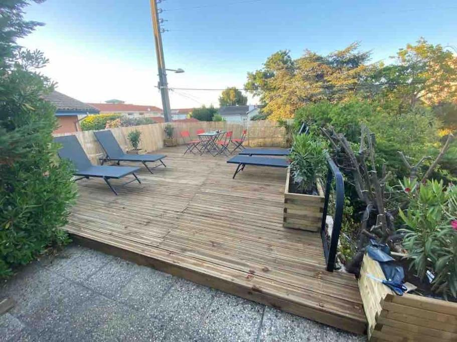 Maison A Arcachon Avec Piscine Hors-Sol Exteriér fotografie